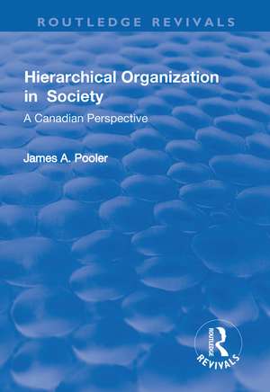 Hierarchical Organization in Society de James Pooler