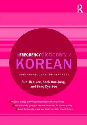 A Frequency Dictionary of Korean: Core Vocabulary for Learners de Sun-Hee Lee