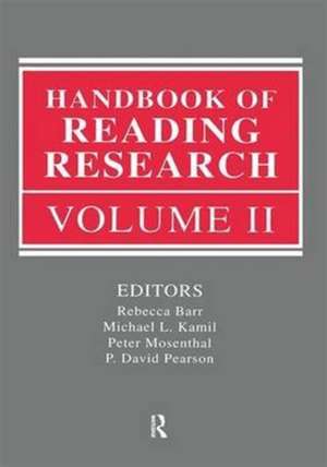 Handbook of Reading Research, Volume II de Rebecca Barr