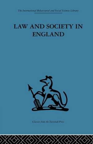 Law and Society in England de Bob Roshier