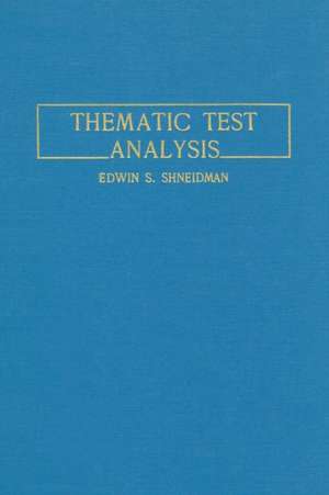 Thematic Test Analysis de E. S. Shneidman