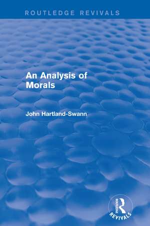 An Analysis of Morals de John Hartland-Swann