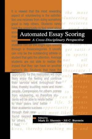 Automated Essay Scoring: A Cross-disciplinary Perspective de Mark D. Shermis