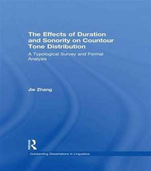 The Effects of Duration and Sonority on Countour Tone Distribution: A Typological Survey and Formal Analysis de Jie Zhang