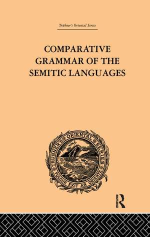 Comparative Grammar of the Semitic Languages de De Lacy O'Leary