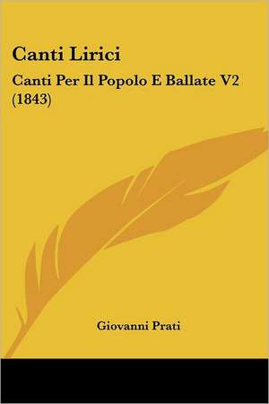 Canti Lirici de Giovanni Prati