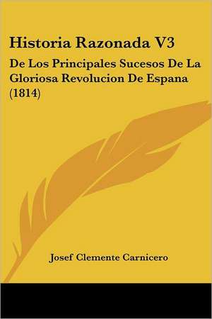 Historia Razonada V3 de Josef Clemente Carnicero