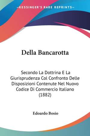 Della Bancarotta de Edoardo Bosio