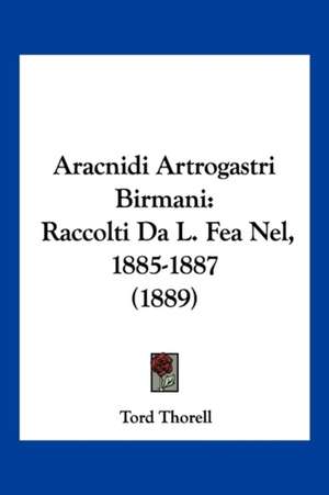 Aracnidi Artrogastri Birmani de Tord Thorell