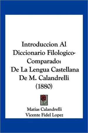 Introduccion Al Diccionario Filologico-Comparado de Matias Calandrelli