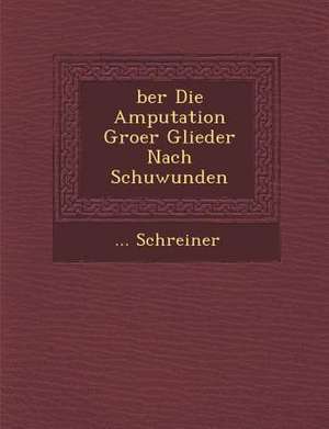 Ber Die Amputation Gro Er Glieder Nach Schu Wunden de Schreiner