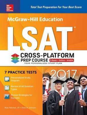 McGraw-Hill Education LSAT: Cross-Platform Prep Course de Johnson Falconer