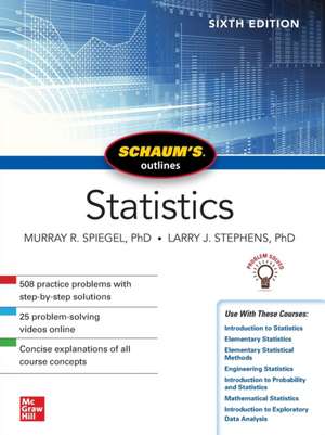 Schaum's Outline of Statistics, Sixth Edition de Murray Spiegel