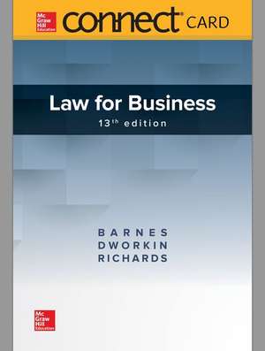 Connect Access Card for Law for Business de A. James Barnes