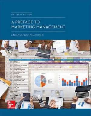 Loose Leaf for a Preface to Marketing Management de J Paul Peter