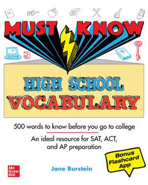 Must Know High School Vocabulary de Jane R. Burstein