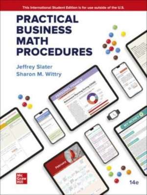 Practical Business Math Procedures ISE de Jeffrey Slater