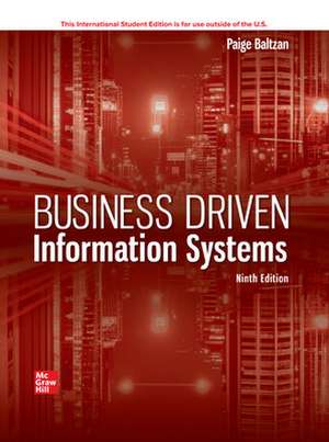 Business Driven Information Systems ISE de Paige Baltzan