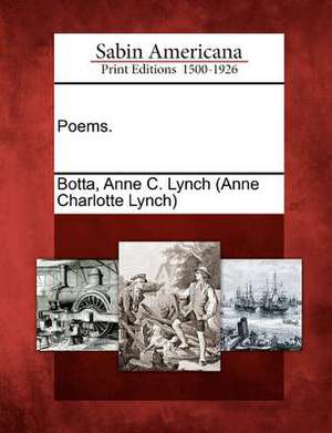 Poems. de Anne C. Lynch Botta