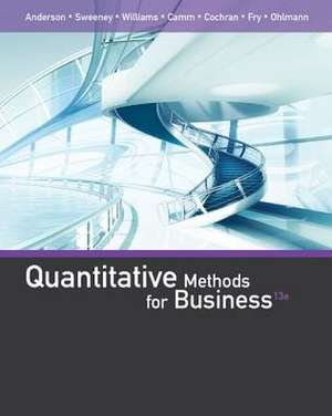 Quantitative Methods for Business de David R. Anderson