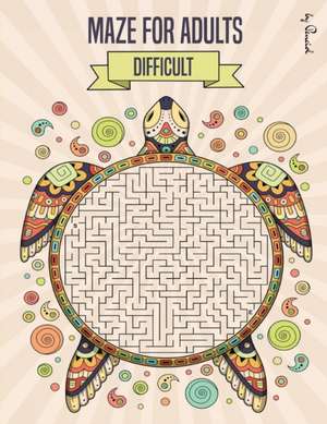 Maze for Adults Difficult de Penciol Press