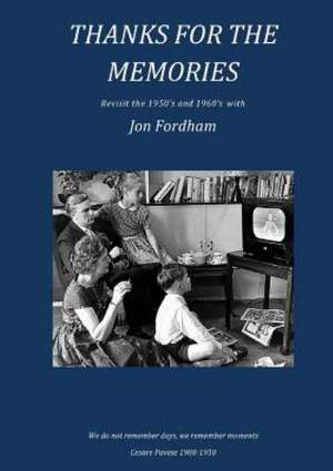 Thanks for the Memories de Jon Fordham