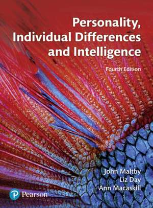 Personality, Individual Differences and Intelligence de John Maltby