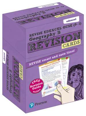 Pearson REVISE Edexcel GCSE Geography B: Revision Cards Incl. online revision - for 2025 and 2026 exams de Rob Bircher