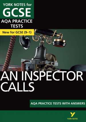 An Inspector Calls AQA Practice Tests with answers York Notes - for 2025, 2026 exams de Jo Heathcote