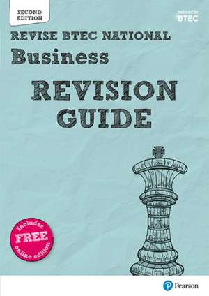 Pearson REVISE BTEC National Business Revision Guide inc online edition - for 2025 exams de Diane Sutherland