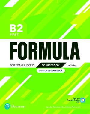 Formula B2 First Coursebook with key & eBook de Pearson Education