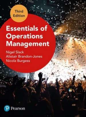 Essentials of Operations Management de Nigel Slack