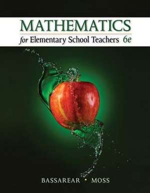 Mathematics for Elementary School Teachers de Tom Bassarear