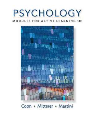 Psychology: Modules for Active Learning de Dennis Coon