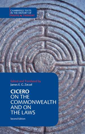 Cicero: On the Commonwealth and On the Laws de James E. G. Zetzel