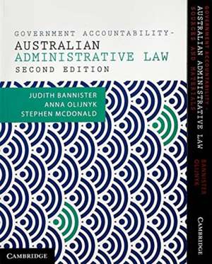 Government Accountability Value Pack: Australian Administrative Law de Judith Bannister