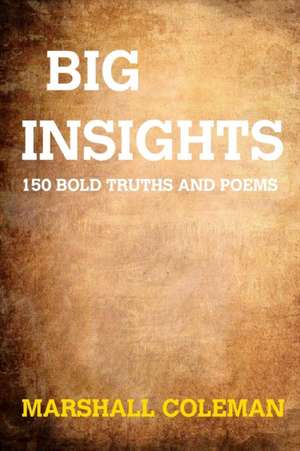 Big Insights de Marshall Coleman