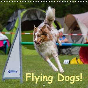 Flying Dogs! (Wall Calendar 2018 300 × 300 mm Square) de N N