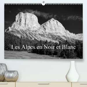 Les Alpes en Noir et Blanc(Premium, hochwertiger DIN A2 Wandkalender 2020, Kunstdruck in Hochglanz) de Alain Gaymard