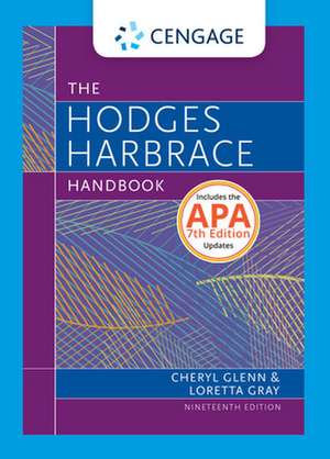 Hodges Harbrace Handbook, 2016 MLA Update de Cheryl Glenn