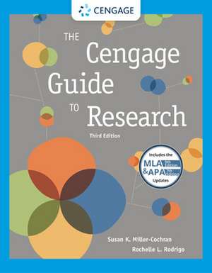 The Cengage Guide to Research, 2016 MLA Update de Susan K. Miller-Cochran