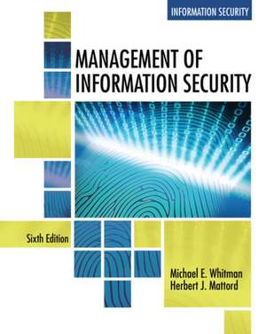 Management of Information Security de Michael E. Whitman