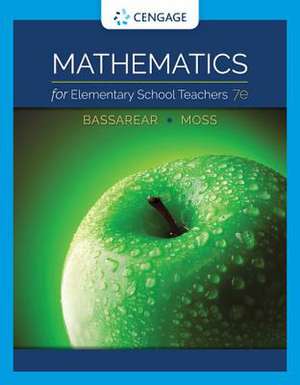 Mathematics for Elementary School Teachers de Tom Bassarear