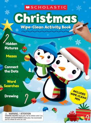 Christmas Wipe-Clean Activity Book de Scholastic Teacher Resources