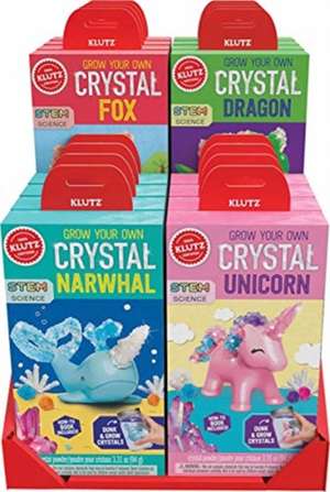 KLUTZ GROW YOUR OWN CRYSTAL ANIMAL ASSOR