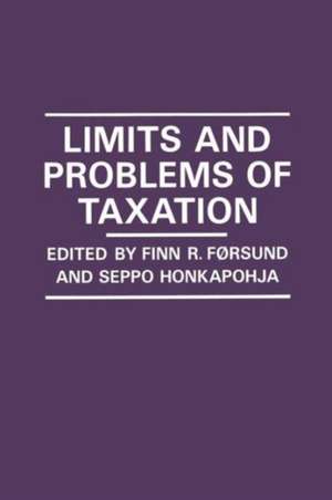 Limits and Problems of Taxation de Finn R. Forsund