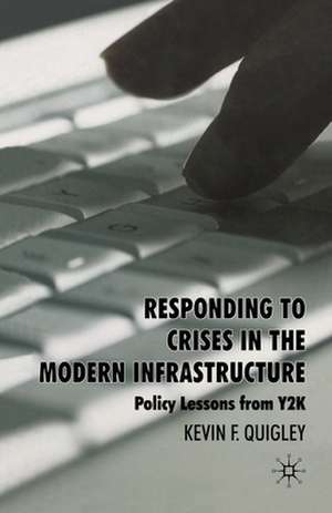 Responding to Crises in the Modern Infrastructure: Policy Lessons from Y2K de K. Quigley