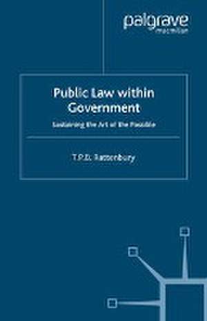 Public Law within Government: Sustaining the Art of the Possible de T. P. B. Rattenbury