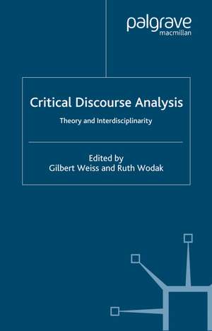 Critical Discourse Analysis de G. Weiss