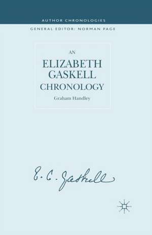 An Elizabeth Gaskell Chronology de G. Handley